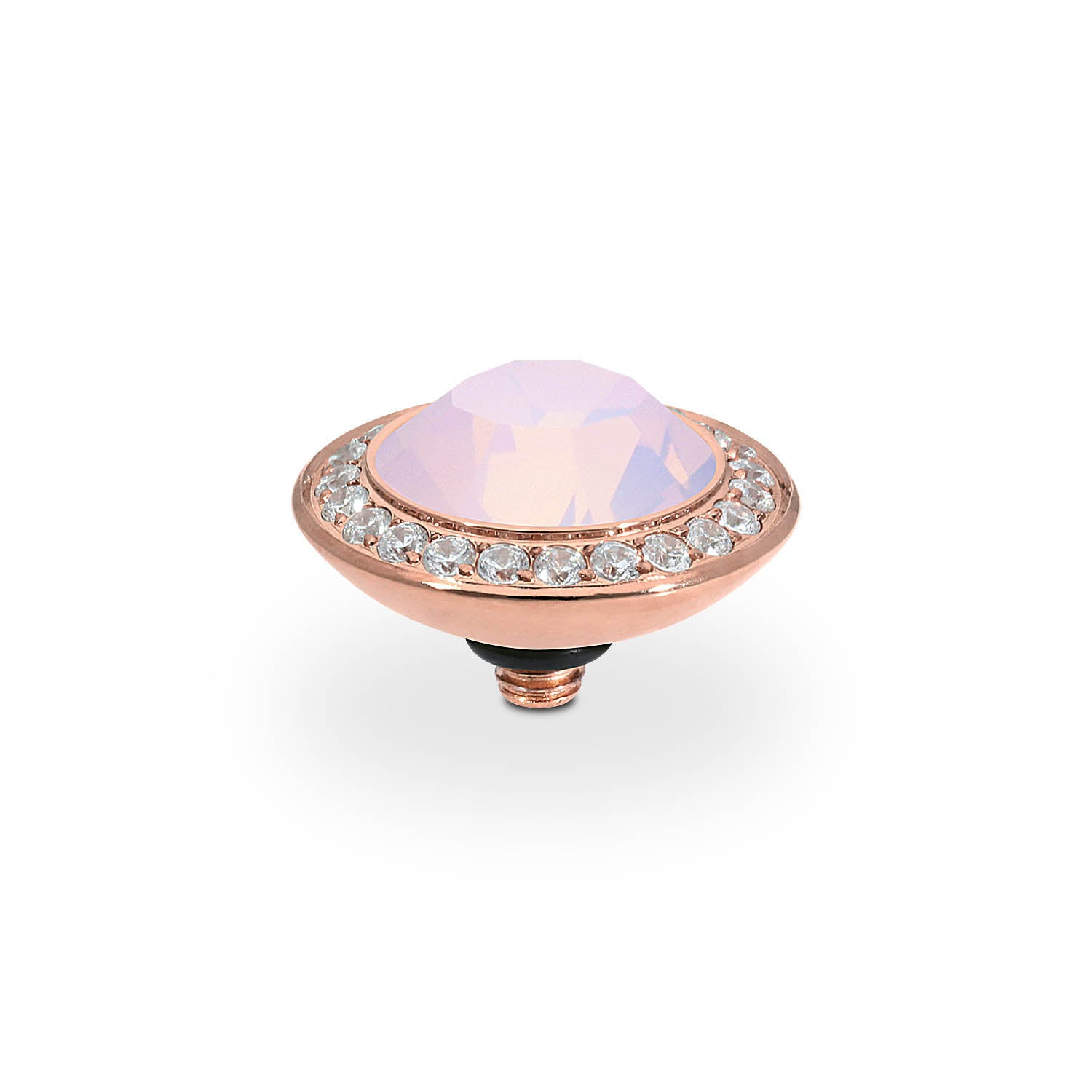Tondo Deluxe Top 0.51" - Rose Gold rose opal