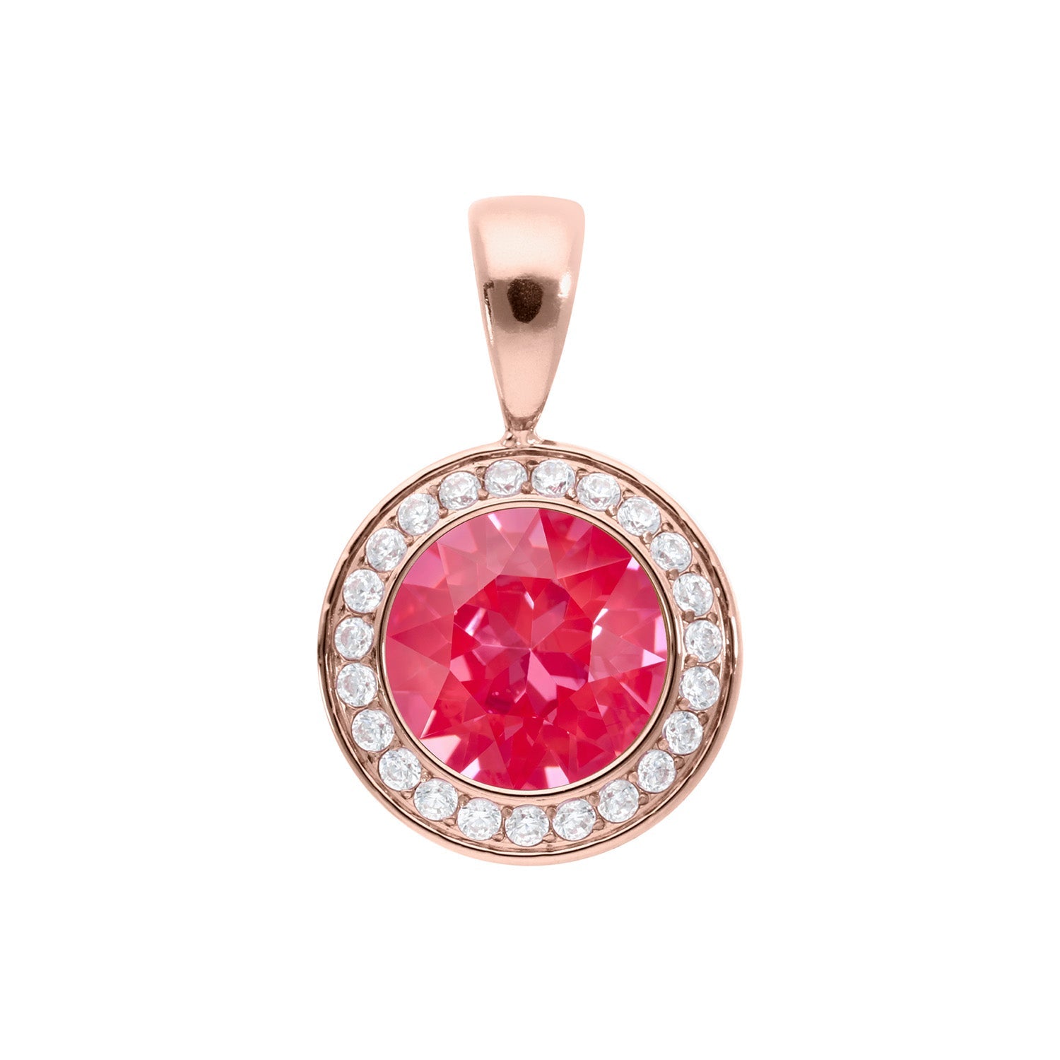 Tondo Deluxe Pendant 0.51" - Rose Gold