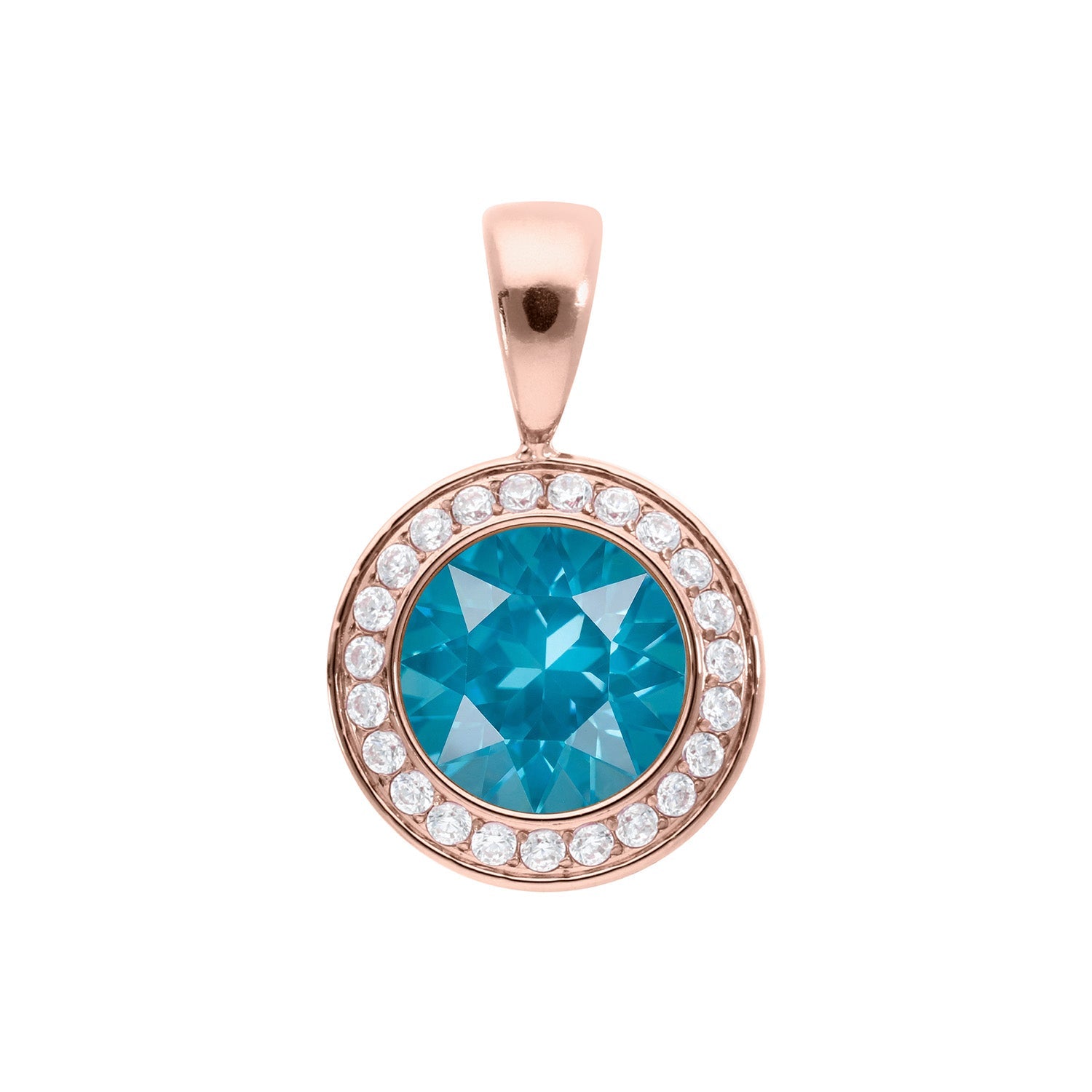 Tondo Deluxe Pendant 0.51" - Rose Gold
