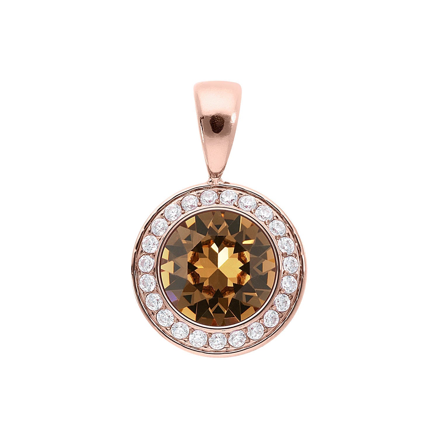 Tondo Deluxe Pendant 0.51" - Rose Gold
