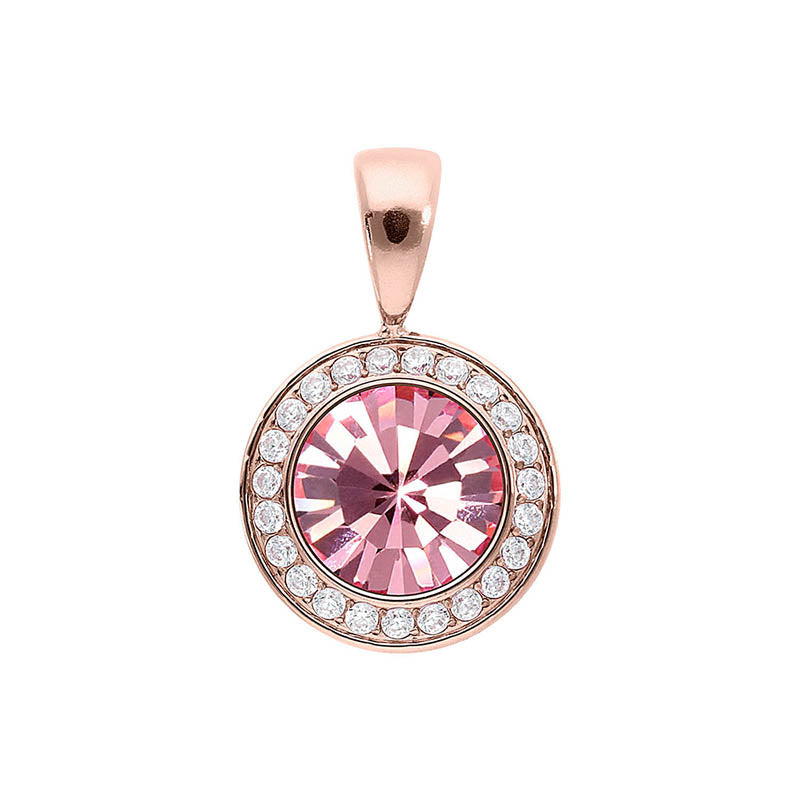 Tondo Deluxe Pendant 0.51" - Rose Gold Light Rose