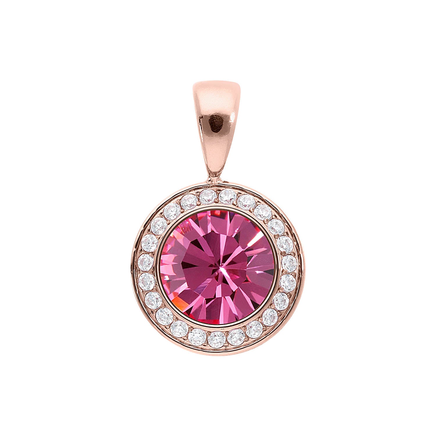 Tondo Deluxe Pendant 0.51" - Rose Gold rose