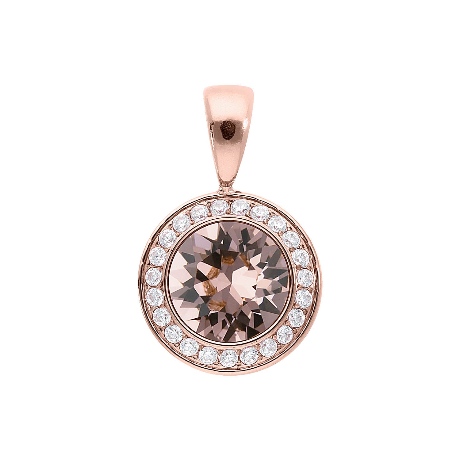 Tondo Deluxe Pendant 0.51" - Rose Gold vintage rose