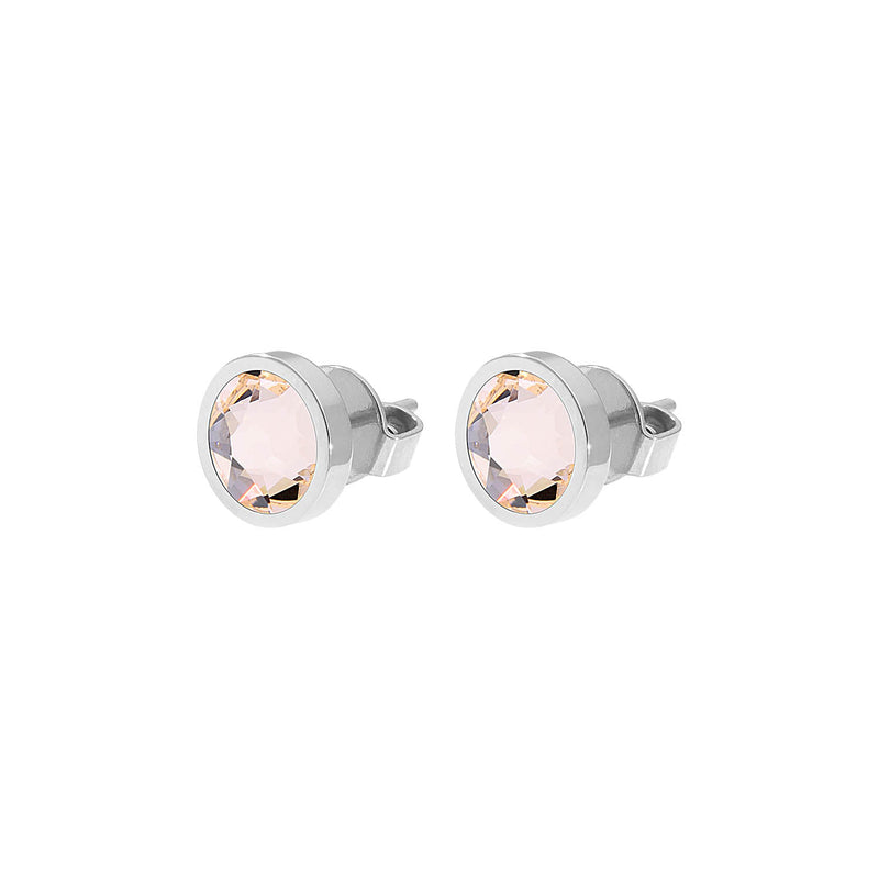 Canino Stud Earring 0.35" - Silver silk