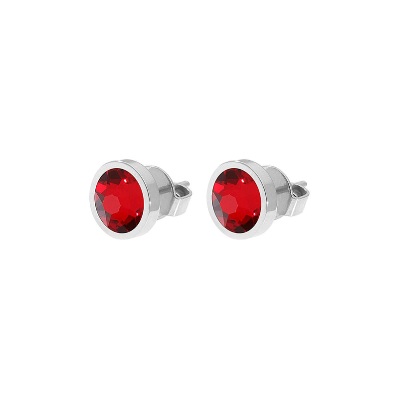 Canino Stud Earring 0.35" - Silver Siam