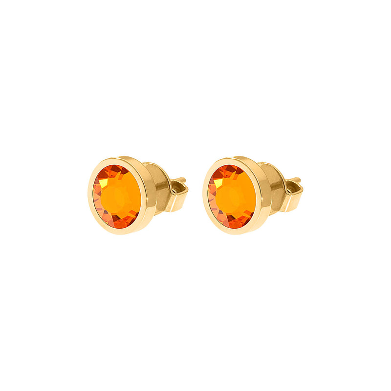 Canino Stud Earring 0.35" - Gold sun