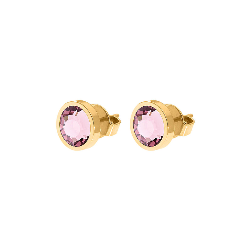 Canino Stud Earring 0.35" - Gold light amethyst