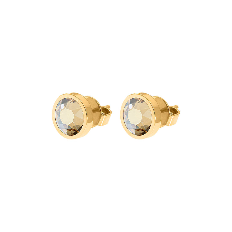 Canino Stud Earring 0.35" - Gold golden shadow