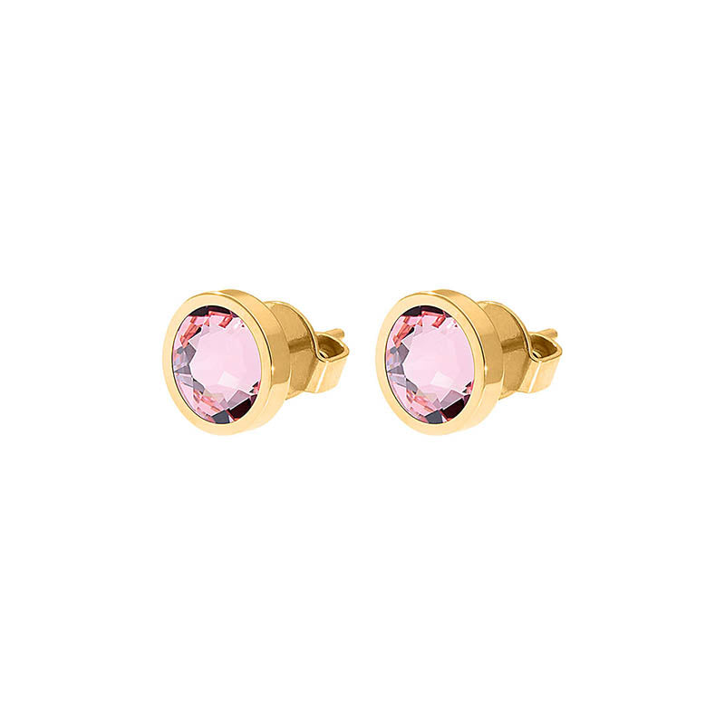 Canino Stud Earring 0.35" - Gold Light Rose