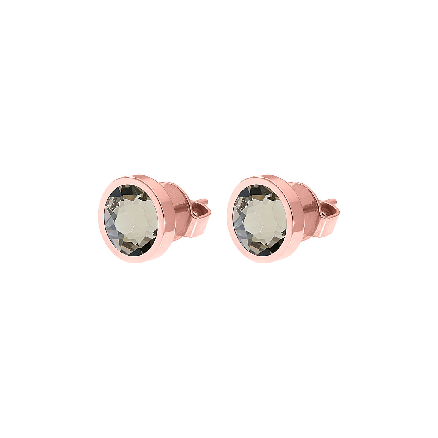 Canino Stud Earring 0.35" - Rose Gold Greige