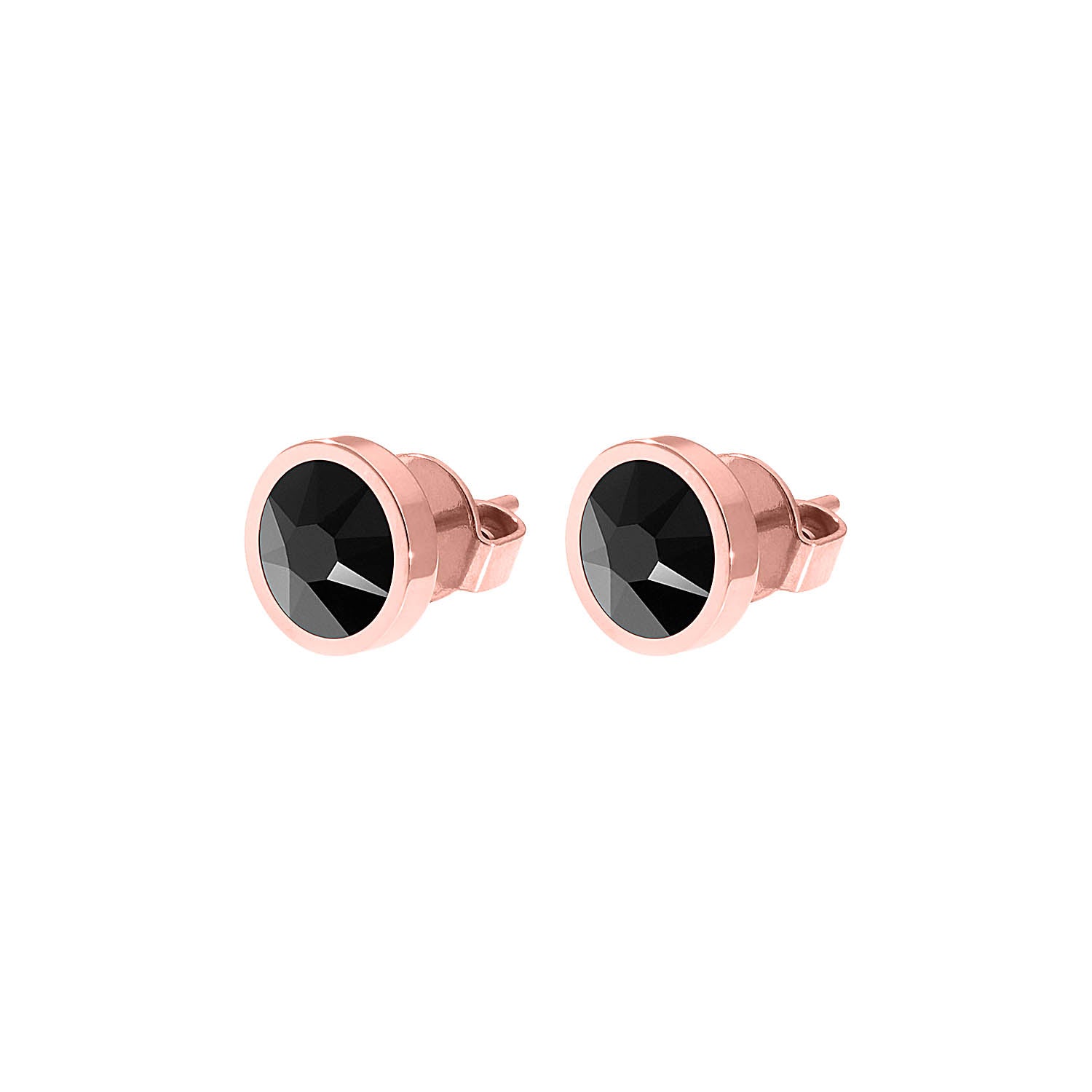 Canino Stud Earring 0.35" - Rose Gold jet