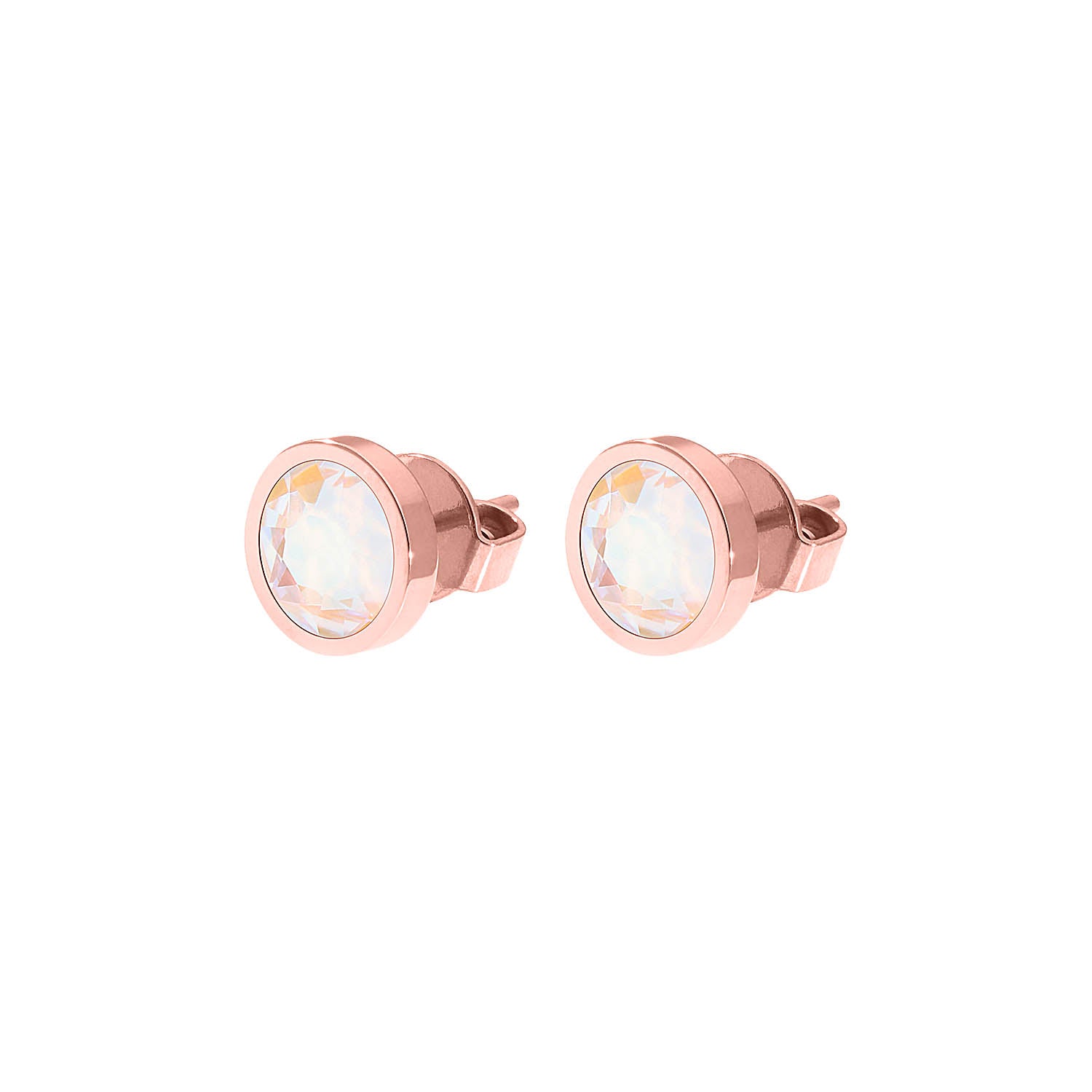 Canino Stud Earring 0.35" - Rose Gold ivory cream delite