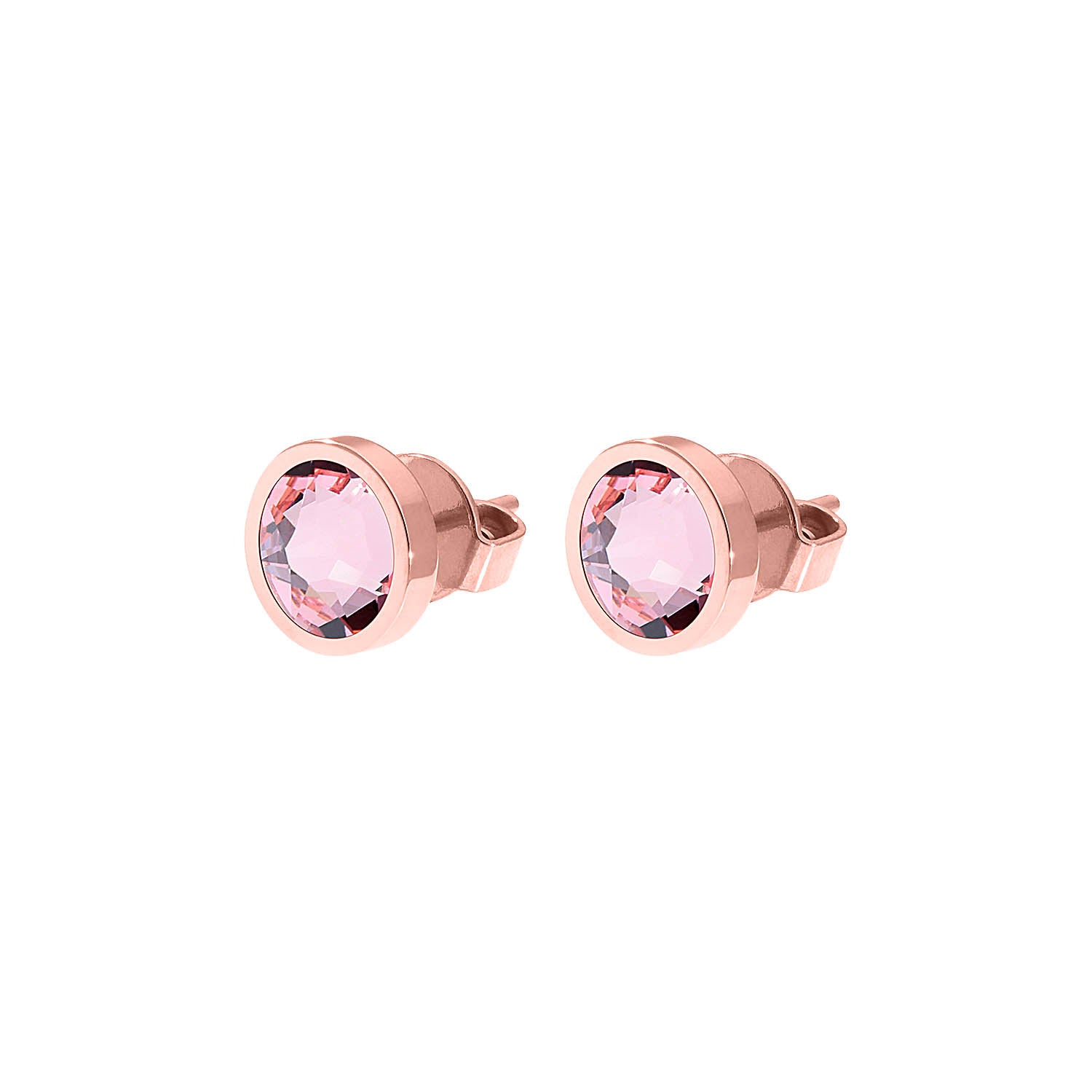Canino Stud Earring 0.35" - Rose Gold Light Rose