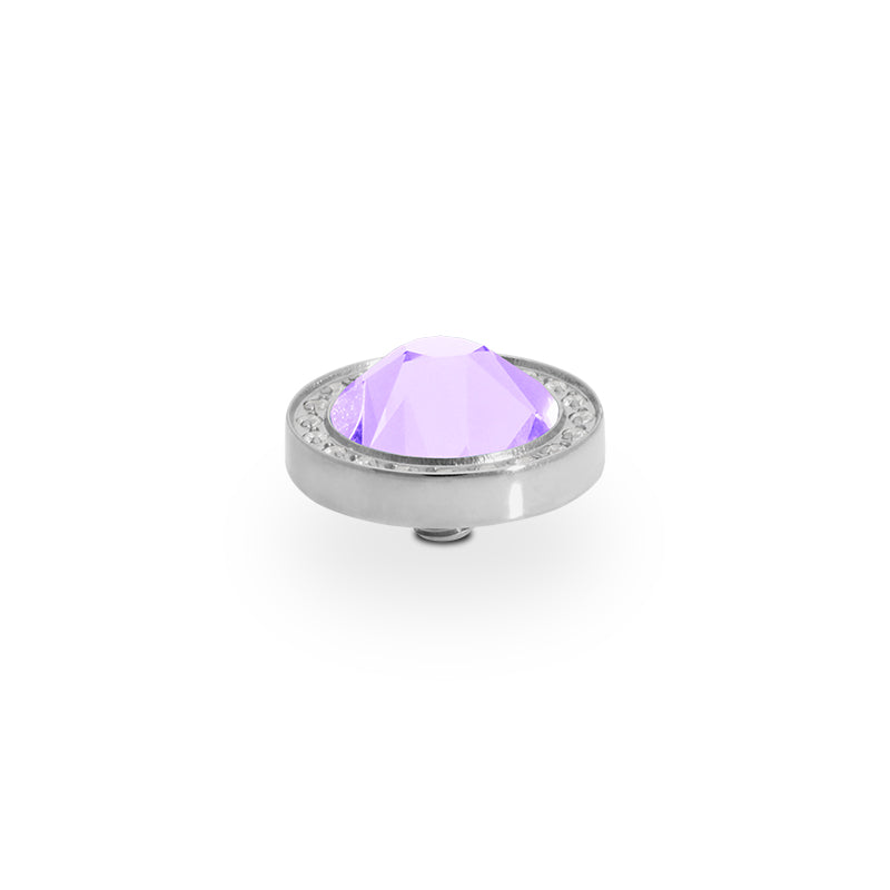 Canino Deluxe Top 0.41" - Silver Crystal Purplec
