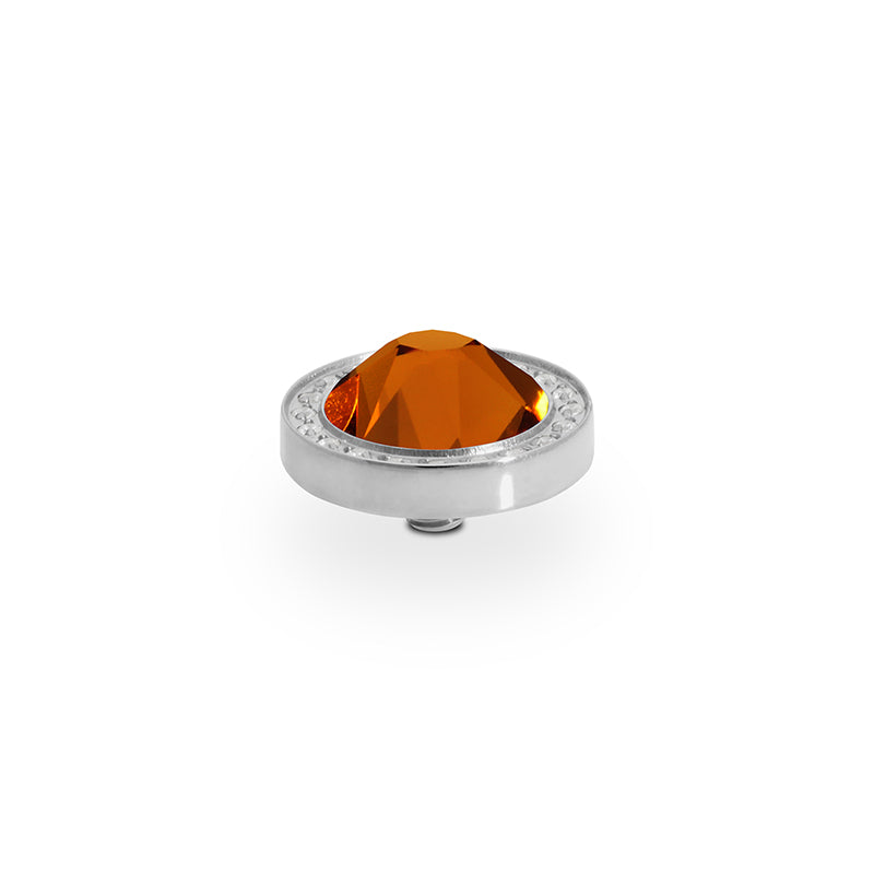 Canino Deluxe Top 0.41" - Silver Smoked Topaz