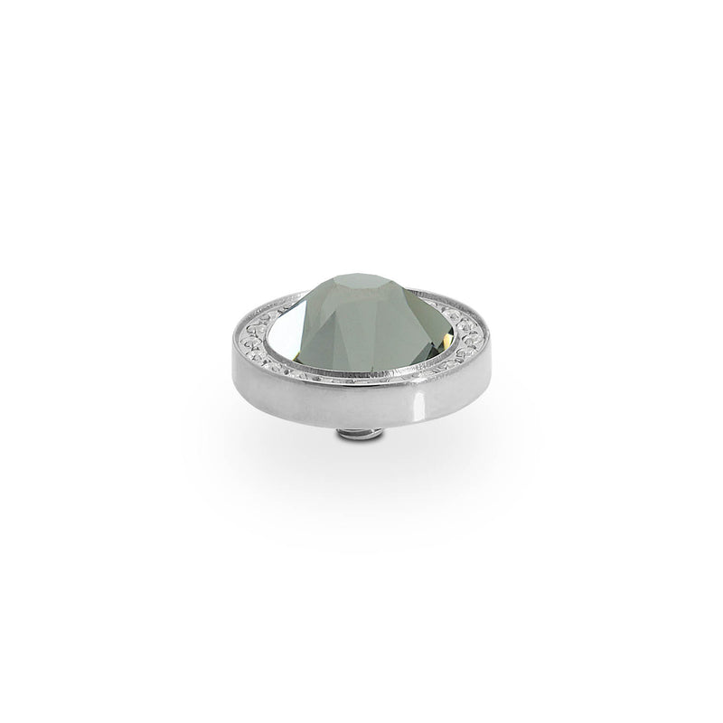 Canino Deluxe Top 0.41" - Silver black diamond