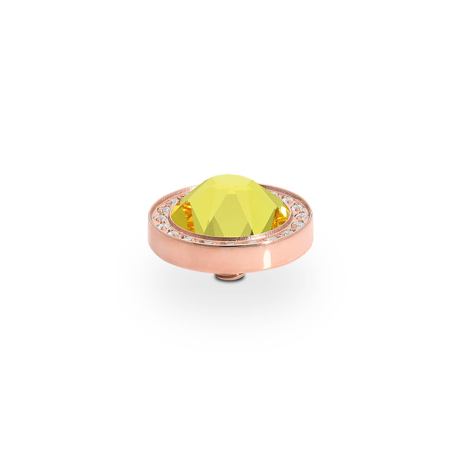 Canino Deluxe Top 0.41" - Rose Gold light topaz