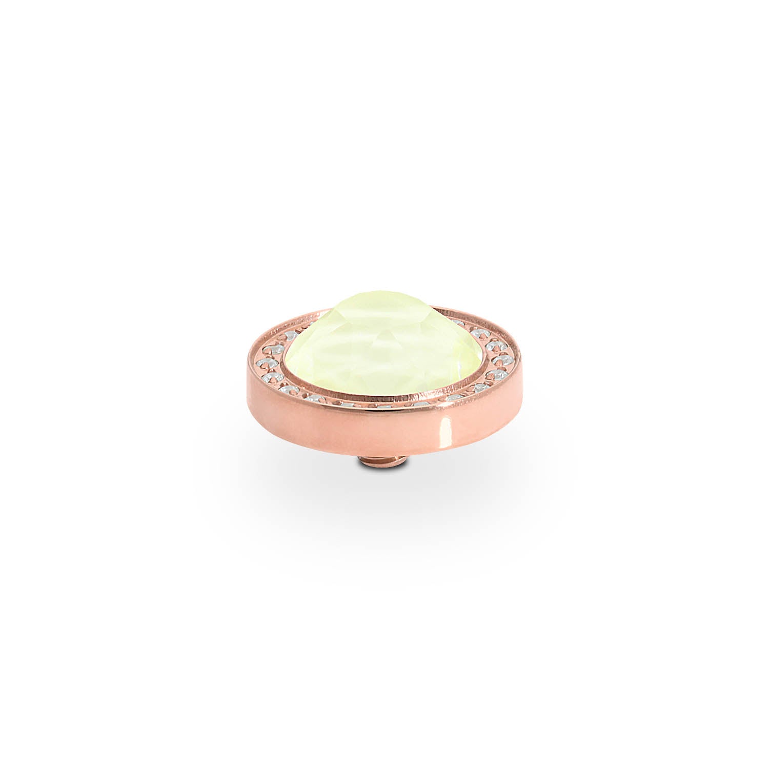 Canino Deluxe Top 0.41" - Rose Gold crystal soft yellow ignite