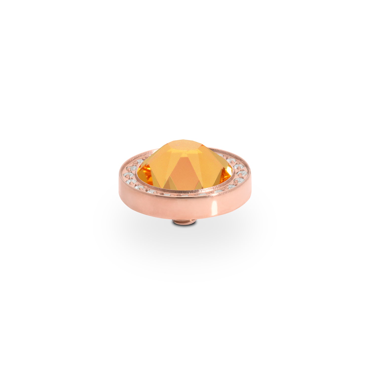 Canino Deluxe Top 0.41" - Rose Gold Crystal Mango Ignite