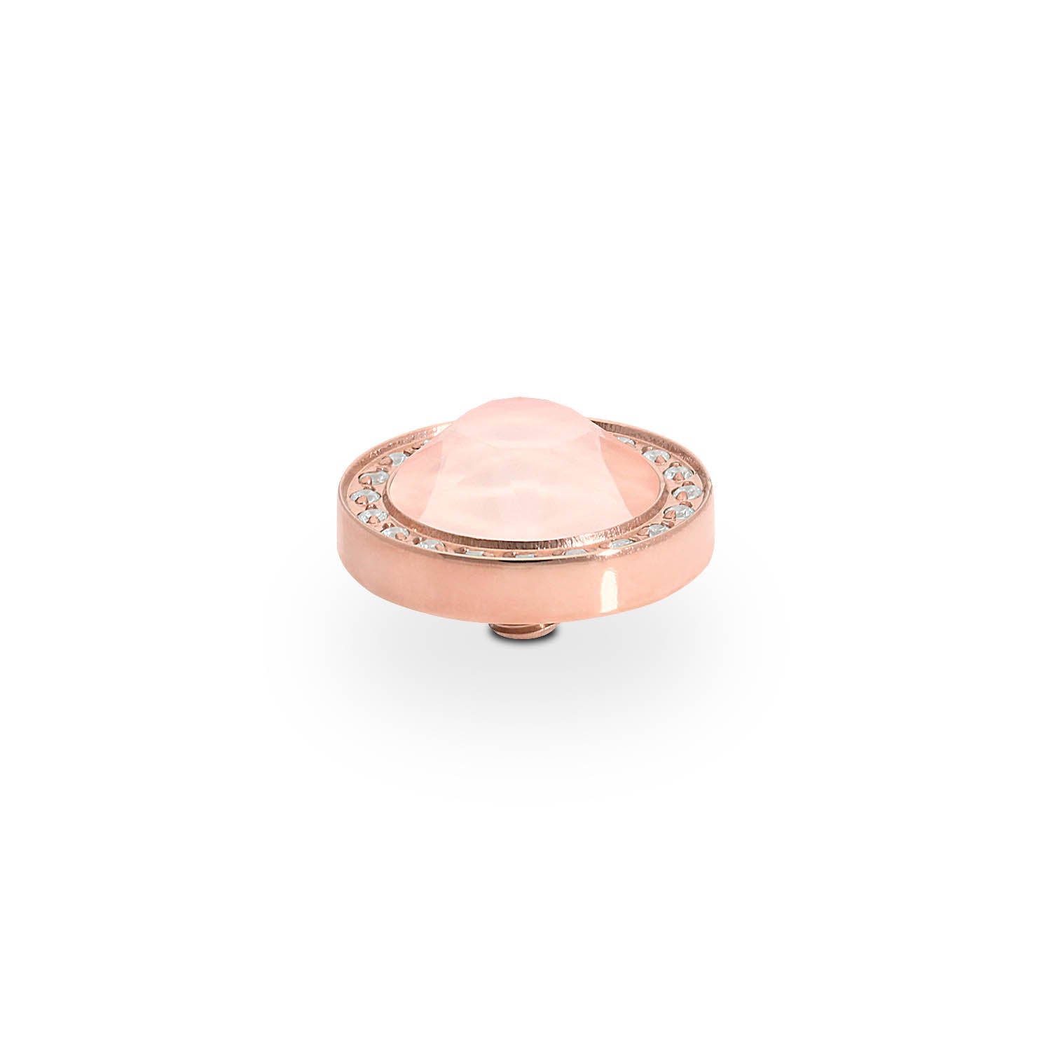 Canino Deluxe Top 0.41" - Rose Gold Crystal Flamingo Ignite