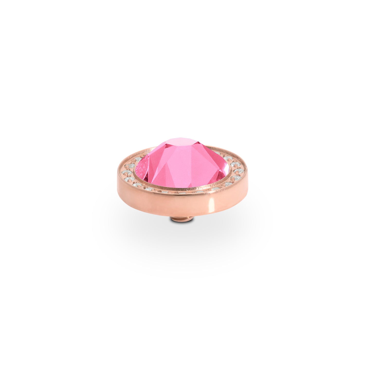 Canino Deluxe Top 0.41" - Rose Gold Crystal Dahlia Ignite