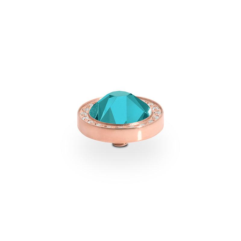 Canino Deluxe Top 0.41" - Rose Gold Crystal Pine Green Ignite