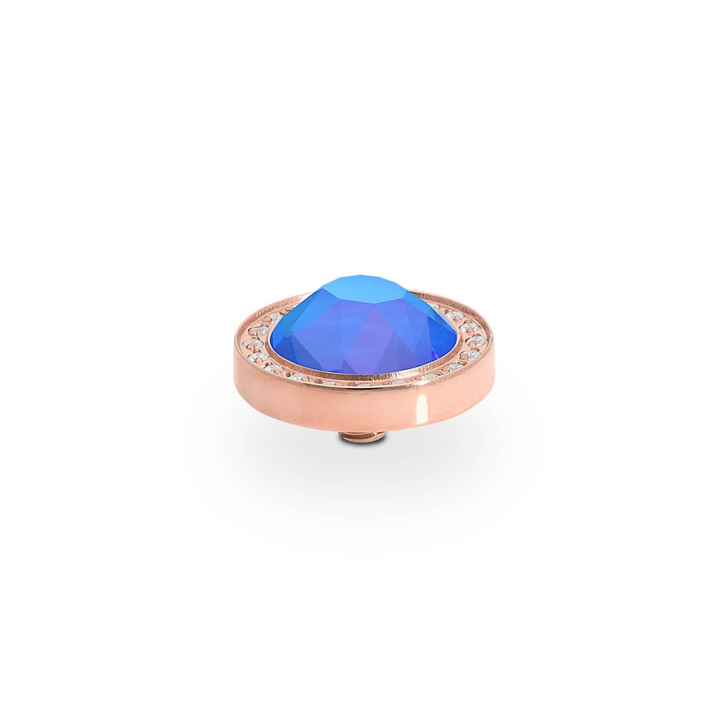 Canino Deluxe Top 0.41" - Rose Gold royal blue delite