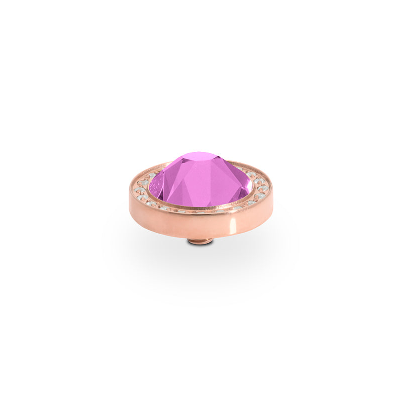 Canino Deluxe Top 0.41" - Rose Gold Crystal Orchid Ignite