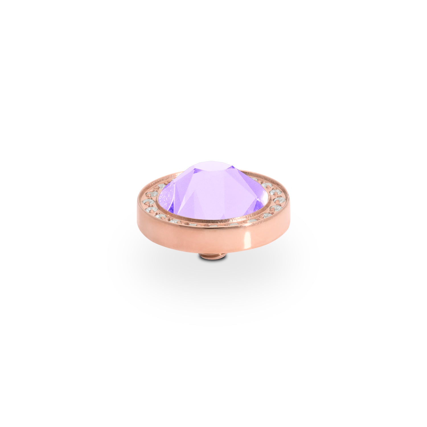 Canino Deluxe Top 0.41" - Rose Gold Crystal Purplec