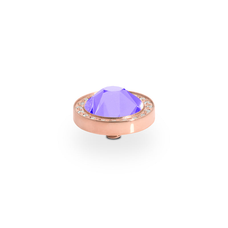 Canino Deluxe Top 0.41" - Rose Gold Crystal Purple Ignite