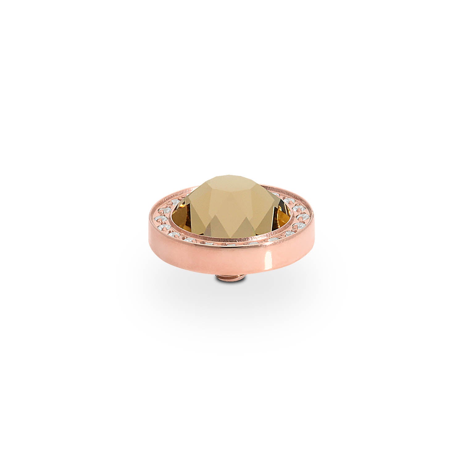 Canino Deluxe Top 0.41" - Rose Gold light colorado topaz