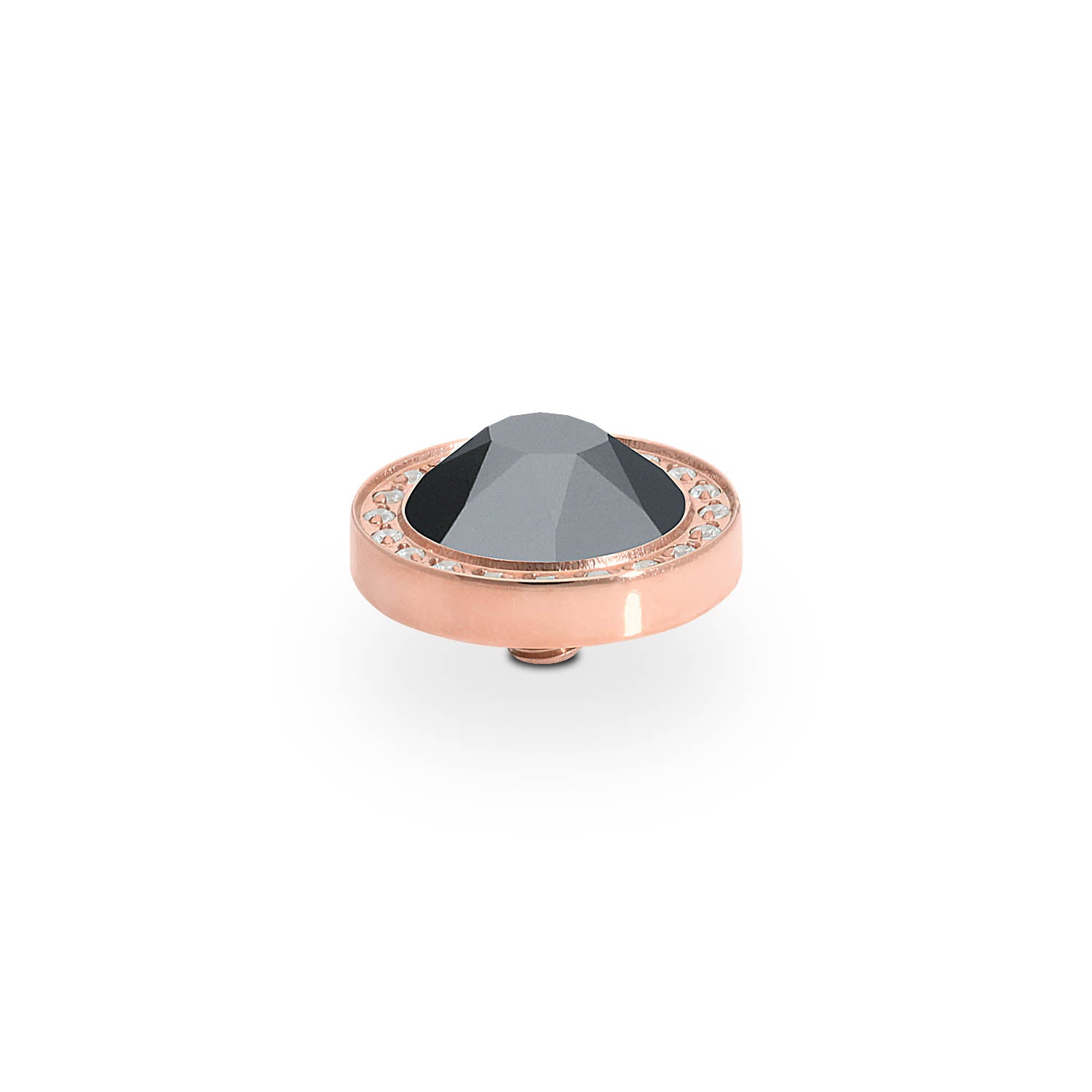 Canino Deluxe Top 0.41" - Rose Gold jet hematite