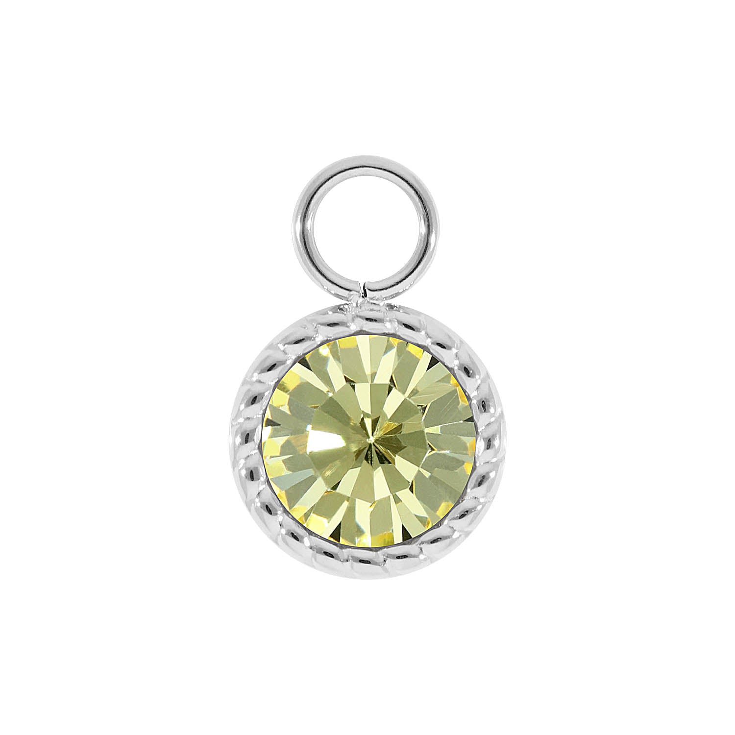 Bocconi Charm 0.43" - Silver Jonquil