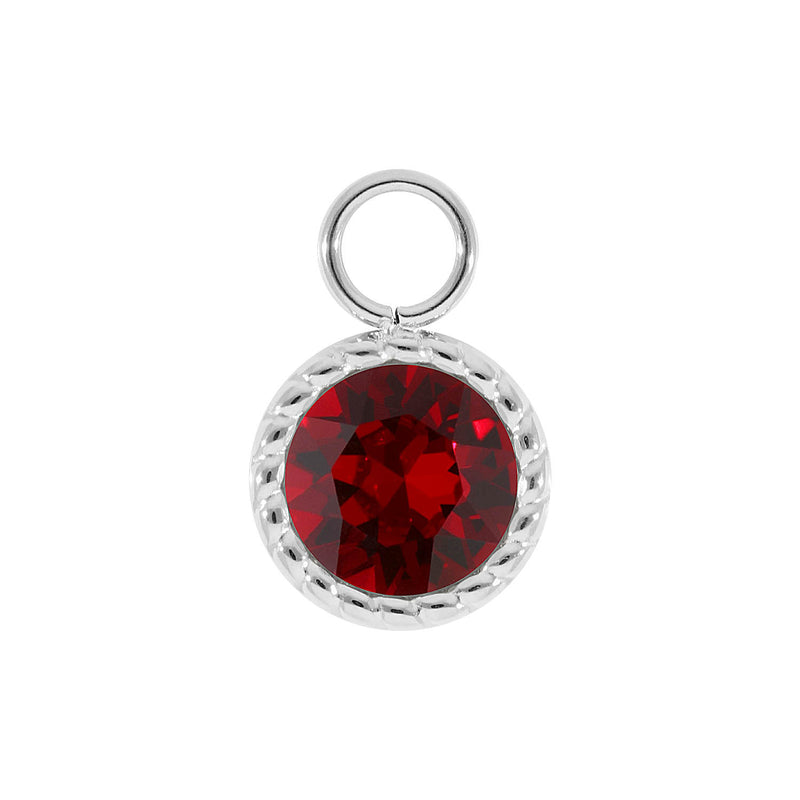 Bocconi Charm 0.43" - Silver Siam