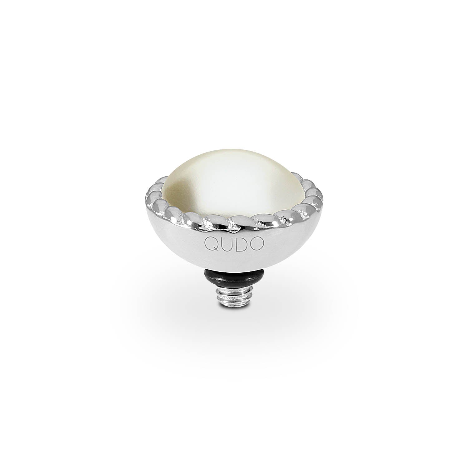 Bocconi Top 0.43" - Silver cream pearl