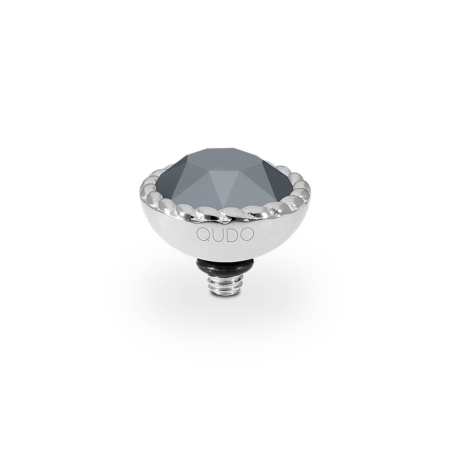 Bocconi Top 0.43" - Silver jet hematite