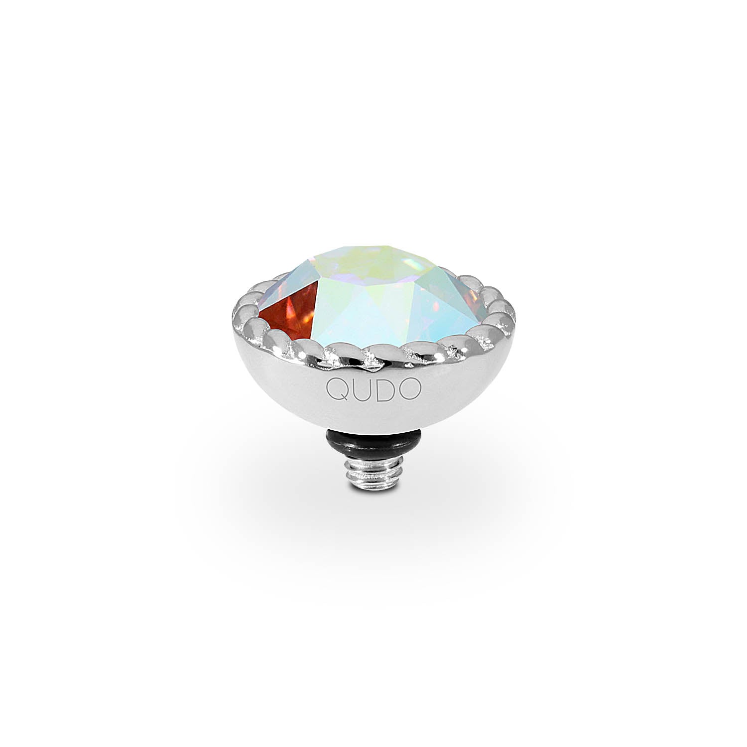 Bocconi Top 0.43" - Silver crystal aurora boreale