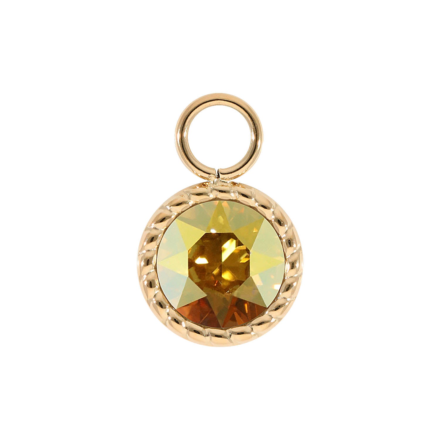 Bocconi Charm 0.43" - Gold metallic sunshine