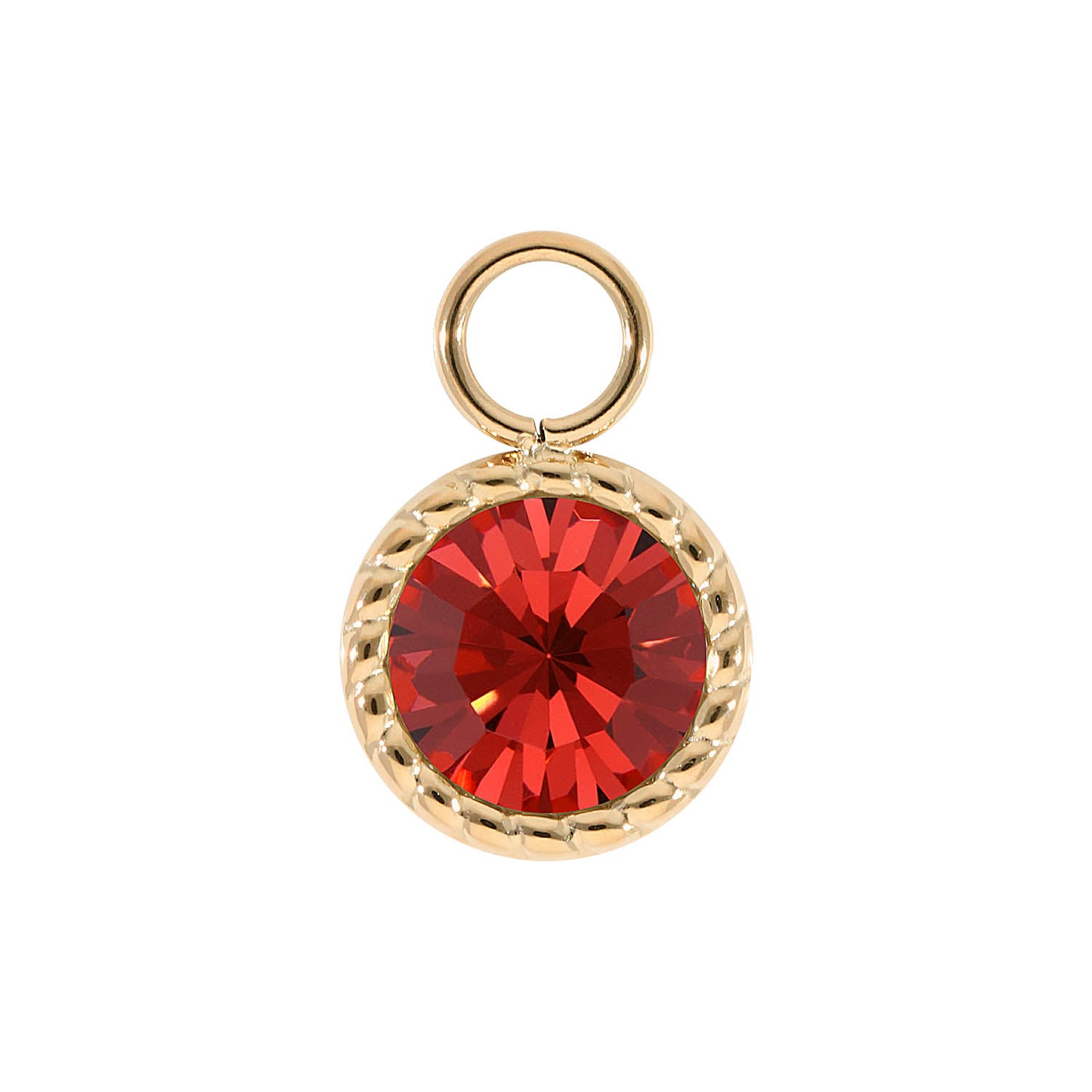 Bocconi Charm 0.43" - Gold padparadscha