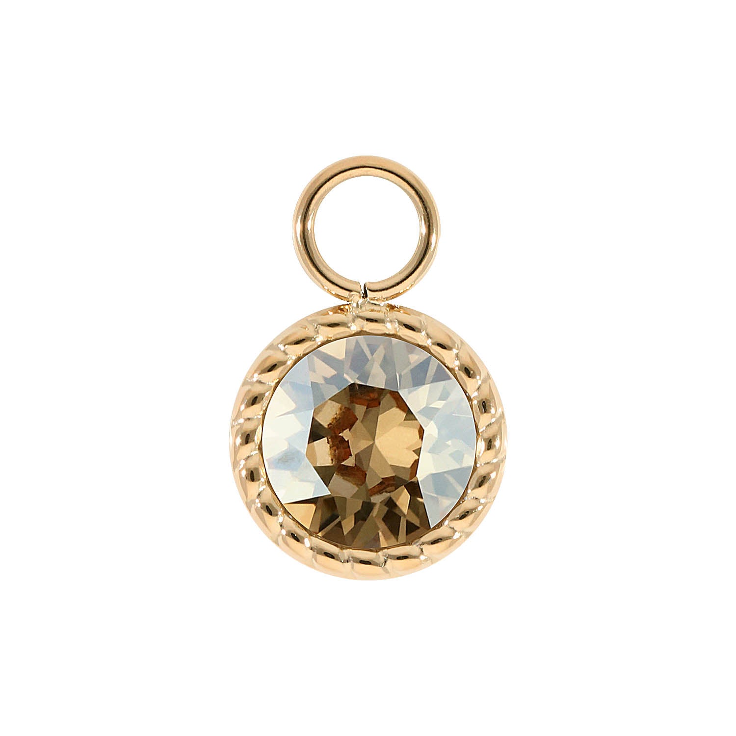 Bocconi Charm 0.43" - Gold golden shadow