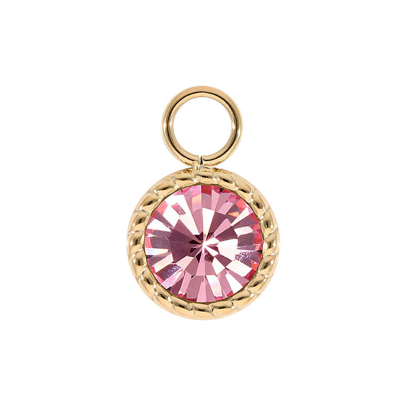 Bocconi Charm 0.43" - Gold Light Rose