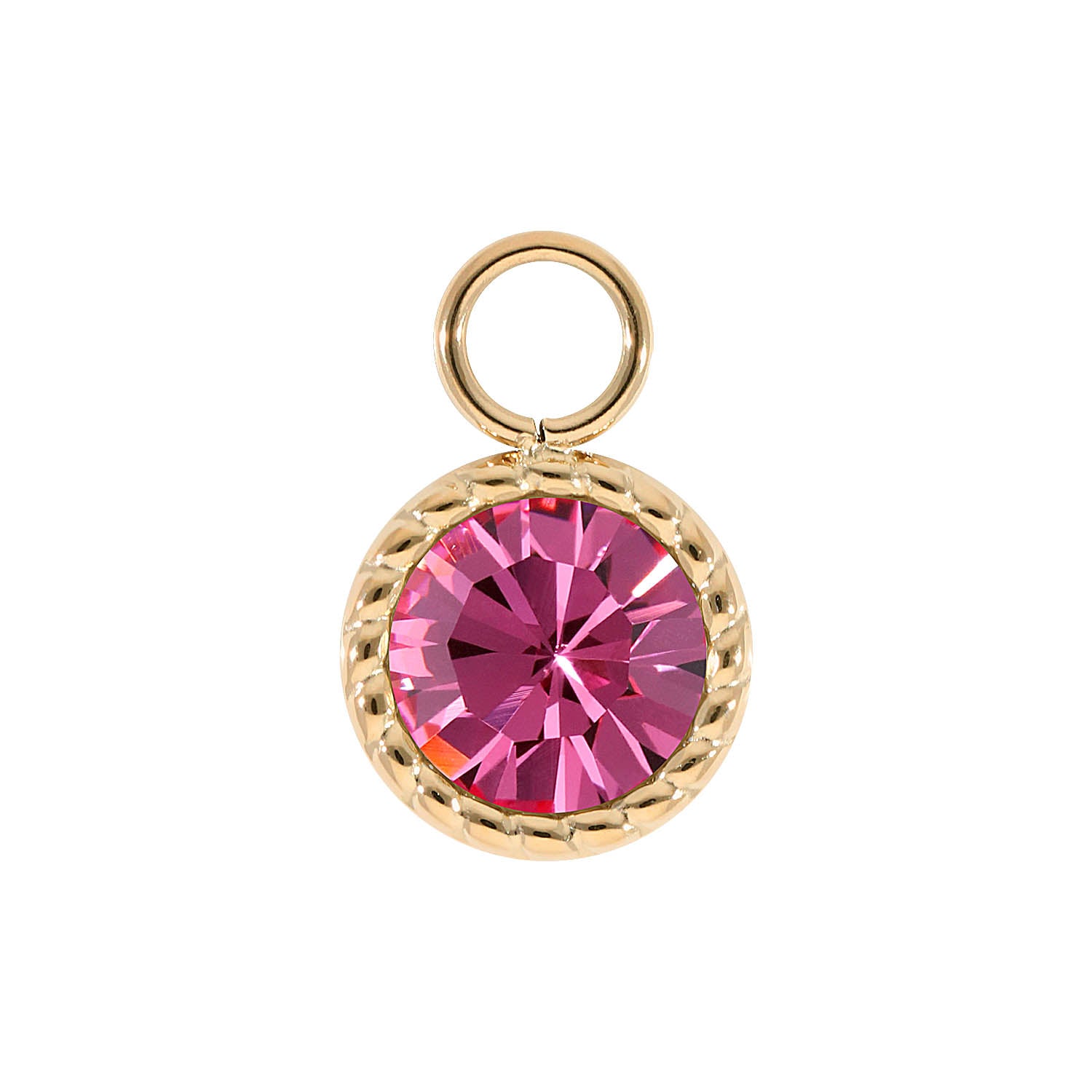 Bocconi Charm 0.43" - Gold rose