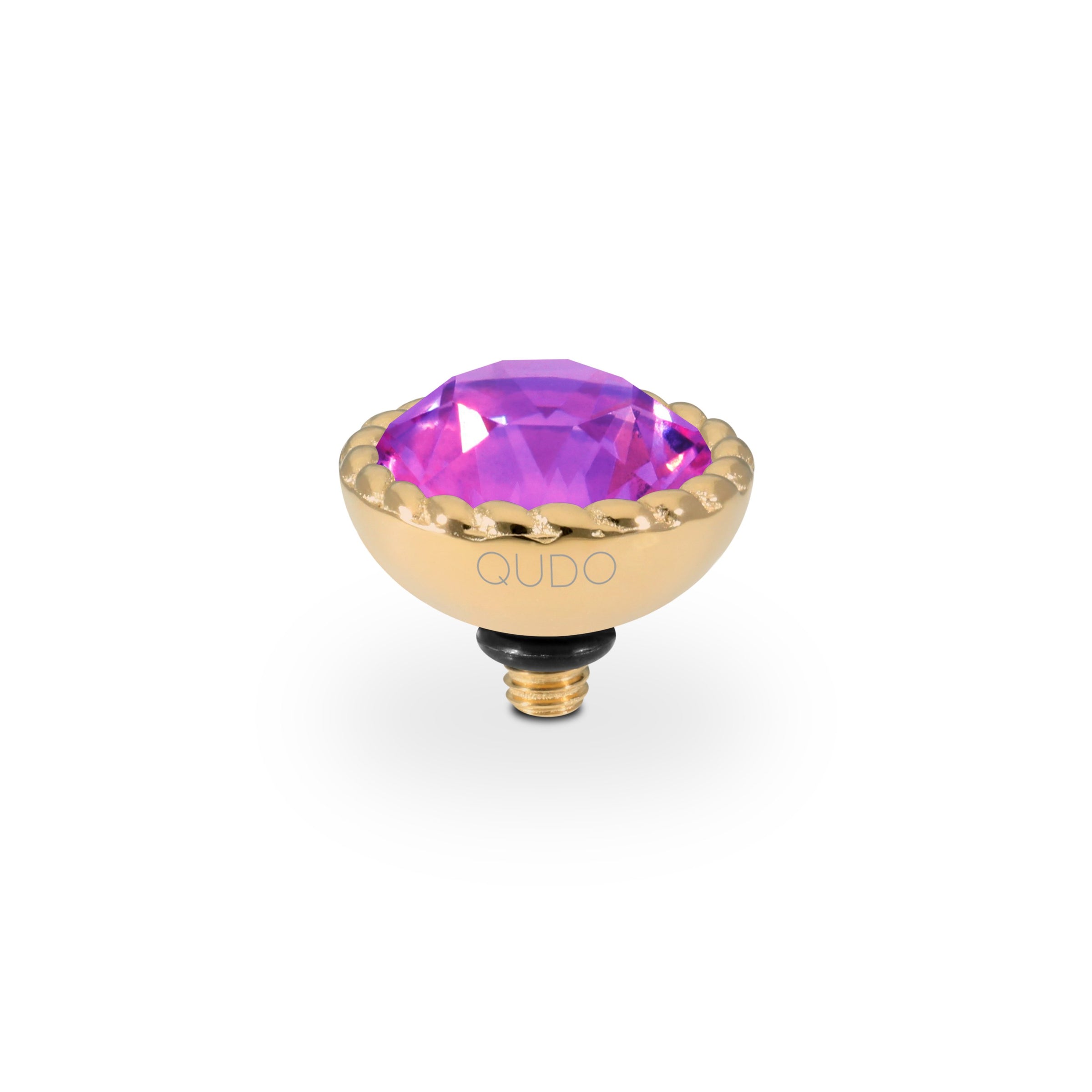 Bocconi Top 0.43" - Gold Crystal Electric Violet Ignite