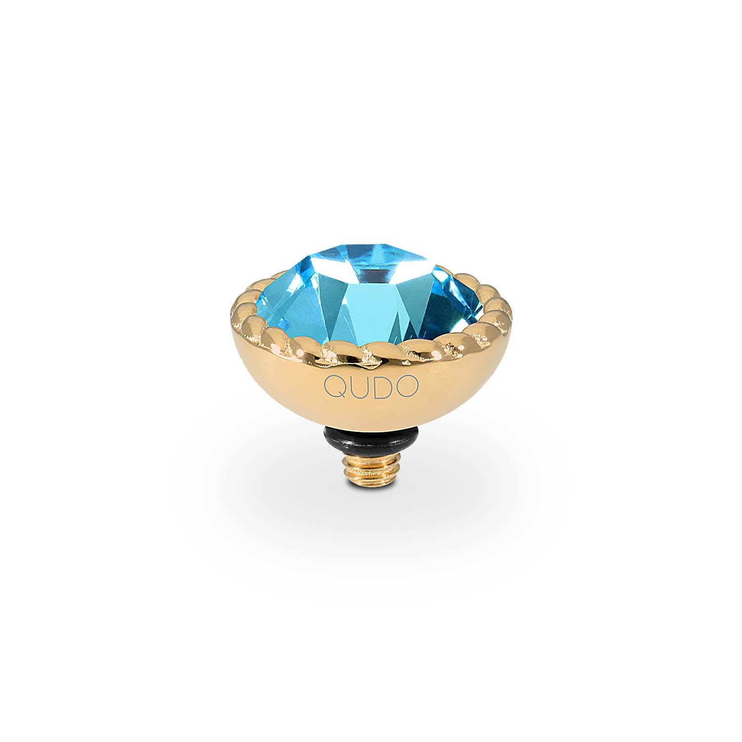 Bocconi Top 0.43" - Gold aquamarine