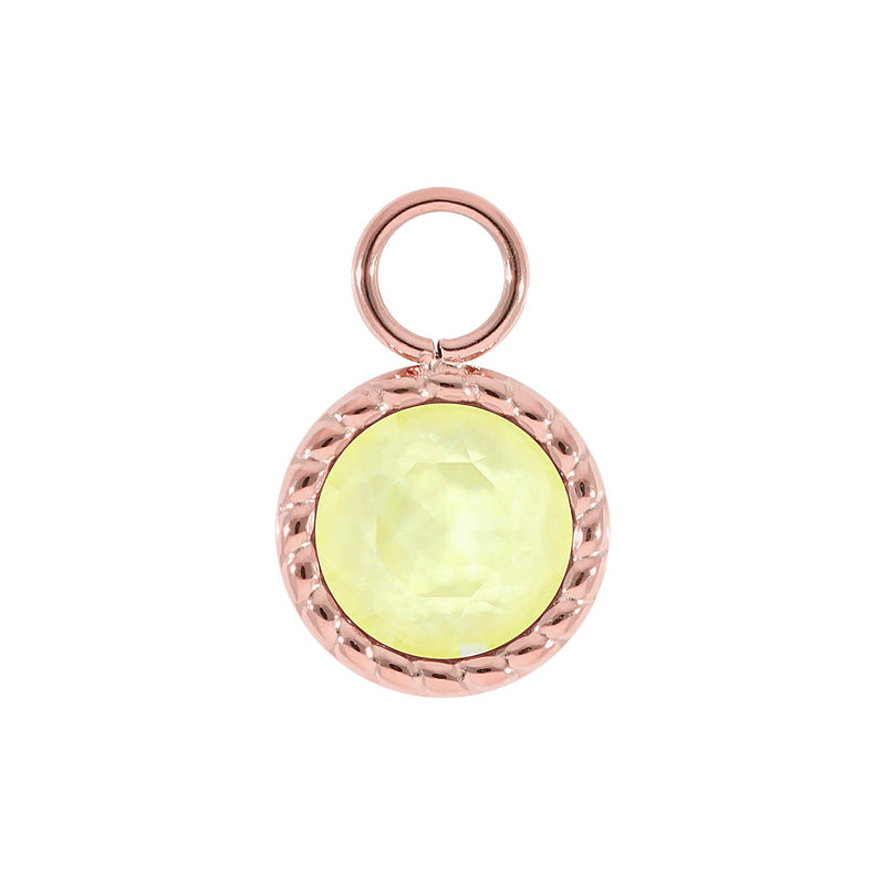 Bocconi Charm 0.43" - Rose Gold