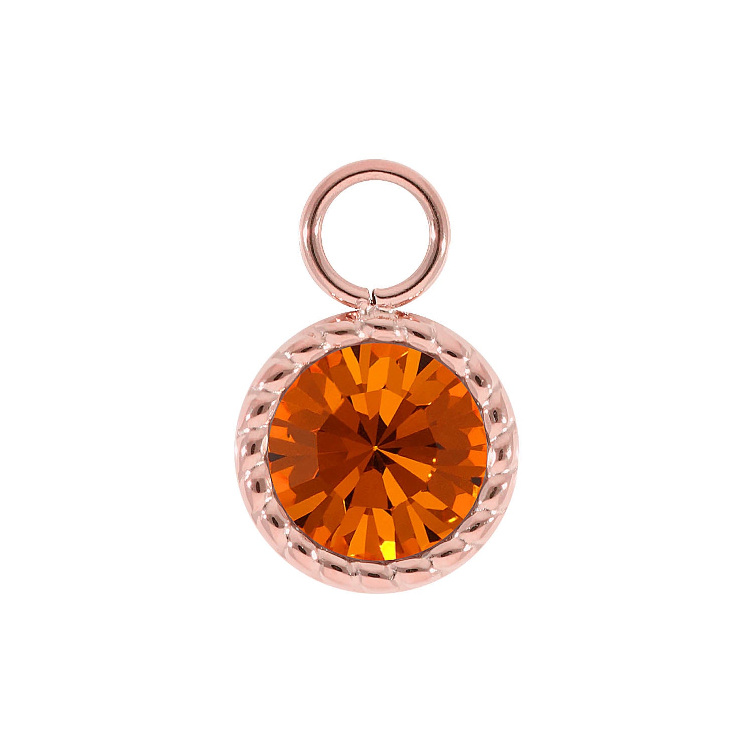 Bocconi Charm 0.43" - Rose Gold sun