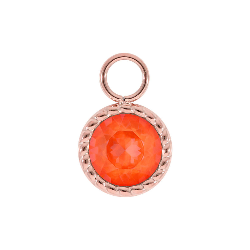 Bocconi Charm 0.43" - Rose Gold