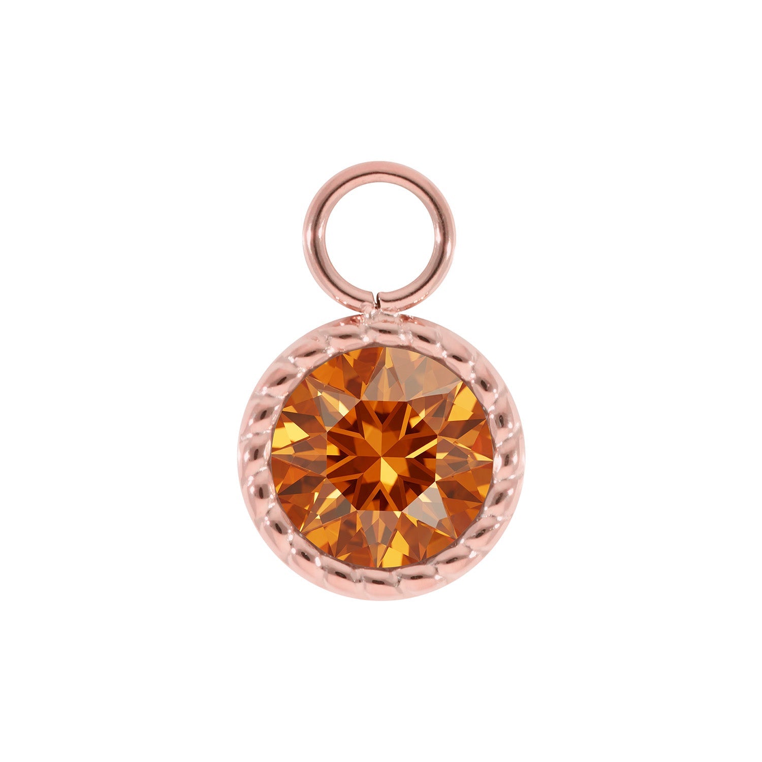 Bocconi Charm 0.43" - Rose Gold