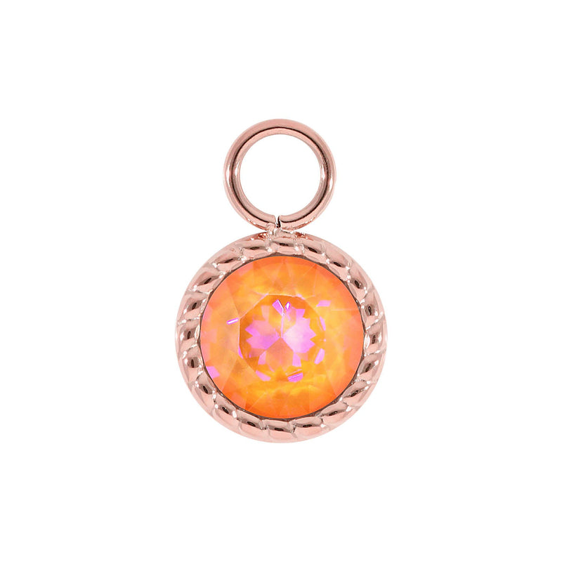 Bocconi Charm 0.43" - Rose Gold