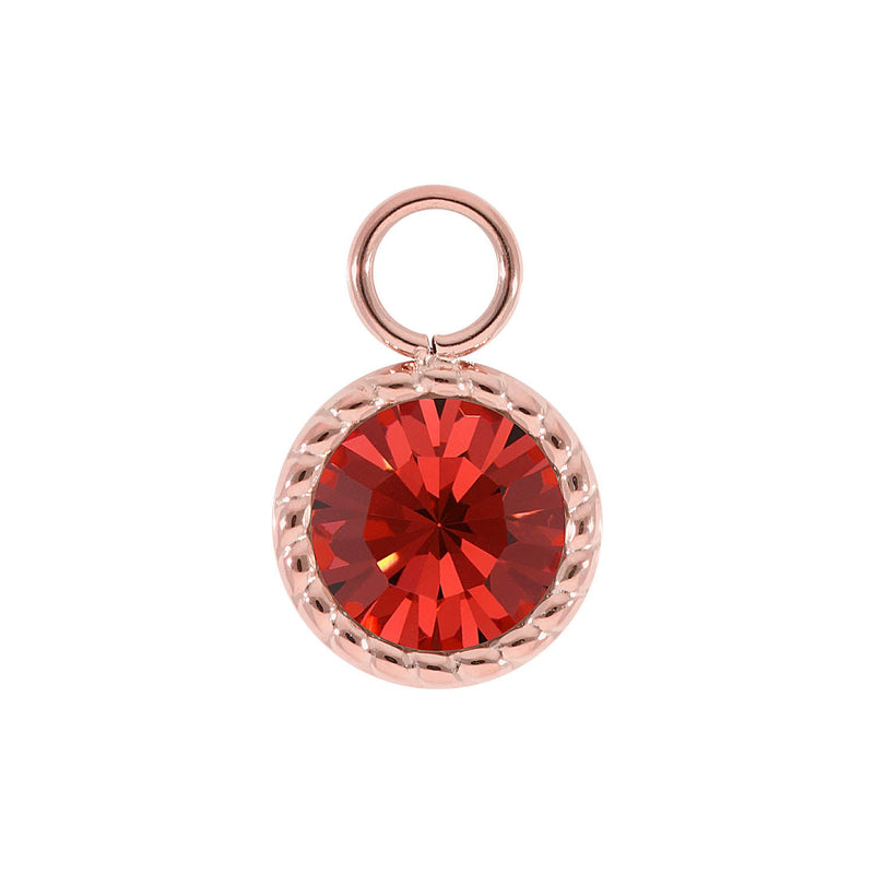 Bocconi Charm 0.43" - Rose Gold